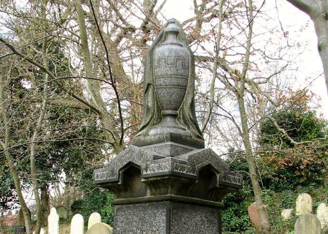 Gravestone symbology  (Draped urn)