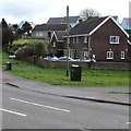 Two dark green cabinets alongside Waterloo Road, Hubberston