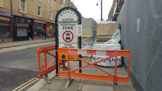 Footway On Market Street Halifax C Phil Champion Geograph Britain And Ireland