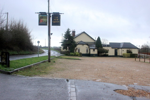 The New Queen Pub on a Rainy Day
