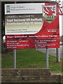 Bilingual school name sign, Haverfordwest