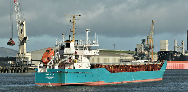 The "Marie B", Belfast harbour (March 2019)