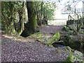 Stone bridge over the stream near Blackcoombe Farm