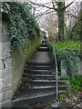 Steps up from Newlay Lane