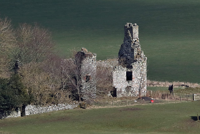 The remains of Langshaw Tower