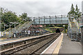 SO5175 : Temporary footbridge, Ludlow Station by Ian Capper