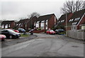 Houses at the northwest end of Five Locks Close, Cwmbran