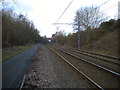 Midland Metro tramway west of the Hawthorns, West Bromwich