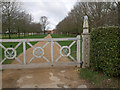 View down drive to Hilborough House