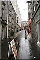 Looking up Cross Wynd