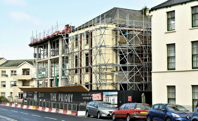 The Priory apartments site, Holywood (March 2019)