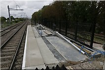 SU5886 : New railings on platform one by Bill Nicholls