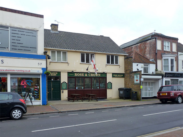 The Rose & Crown, Gosport © Robin Webster cc-by-sa/2.0 :: Geograph ...