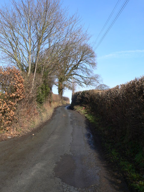 Minor road north of Pwllglas