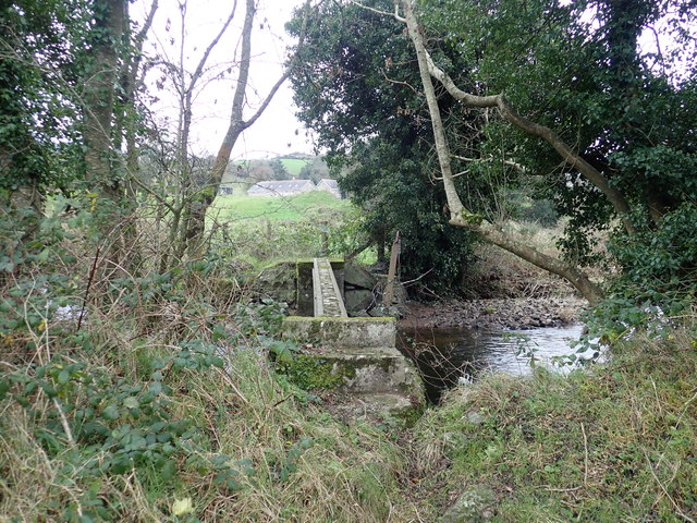 Remains of a cross-border footbridge over the Forkhill River