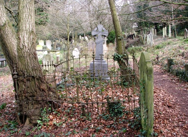 Burial Plot Beside A Path © Evelyn Simak Geograph Britain And Ireland