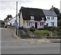 Thatched roof house on a High Street corner, Prestbury