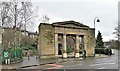 Remaining facade of former Stalybridge Town Hall