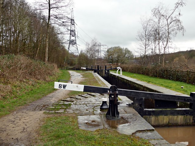 Lock 8W on the Huddersfield Narrow Canal