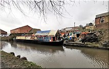 SJ9698 : The Wooden Canal Boat Society at Stalybridge by Chris Morgan