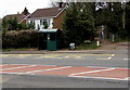 Bus shelter and litter bin, Caerphilly Road, Bassaleg