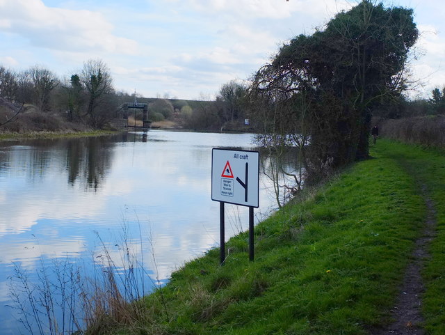 Canal Traffic Sign at Barnton Cut