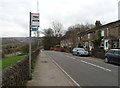 Bus stop on Marple Road (A626)