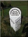 Old Milestone by Huddersfield Road, Harrop Dale, Diggle