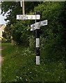 Old Direction Sign - Signpost by the B664, Weston by Welland