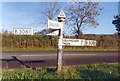 Direction Sign - Signpost on the B3081 in Charlton Musgrove parish