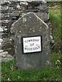 NY3532 : Old Boundary Marker by Mosedale Old Bridge, Mungrisdale parsish by M Rayner