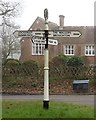 Old Direction Sign - Signpost by the B3084, Hatt Hill, Mottisfont