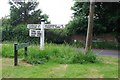 Old Direction Sign - Signpost by Marklye Lane, Rushlake Green,