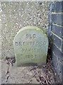 Old Boundary Marker by canal towpath, Brentford parish