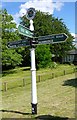 Direction Sign - Signpost by Mottisfont Lane, Mottisfont