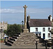 SM7525 : Old Central Cross in St Davids by A Godfrey