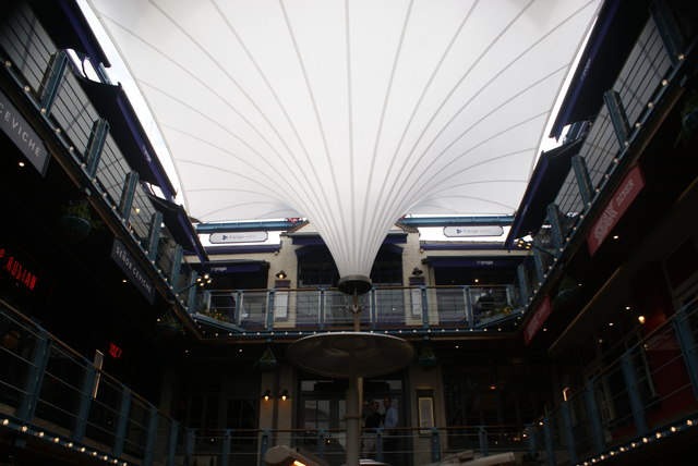 View of the roof of Kingly Court