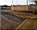 Yellow marked parking space outside Bathstore, Malpas, Newport