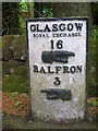 Old Milepost by the A875, Killearn