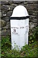 SD5288 : Old Milepost by the A65, Barrows Green by CF Smith