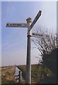 Direction Sign - Signpost by Kid Gate Drove, Westham