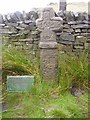 SK0786 : Old Wayside Cross - Edale Cross on Kinder Scout by Milestone Society
