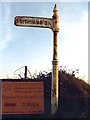 Old Direction Sign - Signpost by the B3297, Buller Hill, Stithians