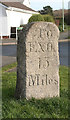 Old Milestone by the B3195, Exeter Road, Kingsteignton Parish