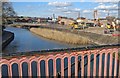 Demolition work along the Grand Union Canal