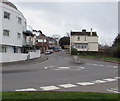 Mini-roundabout at the junction of Sands Road and Whitstone Road, Paignton