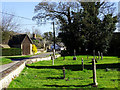 View south along Church Road, Hinton Waldrist