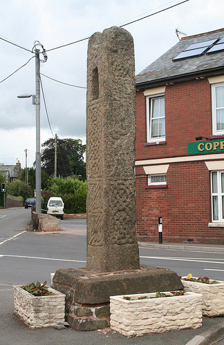 Old Wayside Cross on the A377 in Copplestone