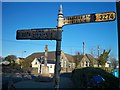 Old Direction Sign - Signpost by the B3274, Trezaise Road, Roche