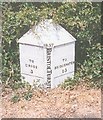 Old Milestone, A38, Biddisham, Parish of Badgworth